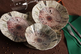 Hermia Vajilla de Porcelana Multicolor de 24 Piezas